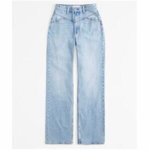 Abercrombie & Fitch Curve Love High Rise 90s Relaxed Jean 18